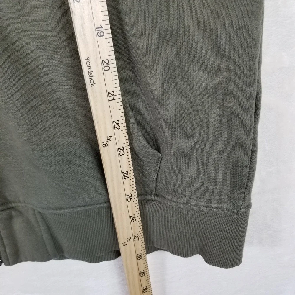 True Religion Mens Olive Green Horseshoe Graphic Full‎ Zip Hoodie Sweatshirt L